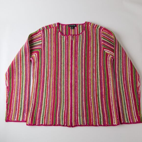 August Max Multicolor Striped Sweater - Picture 9 of 11